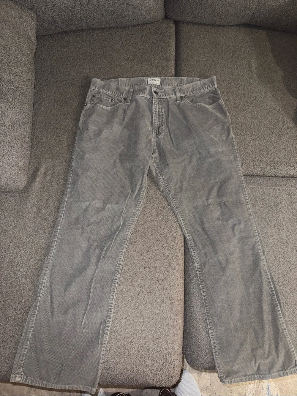 Old Navy Men's Gray Straight-Leg Pants